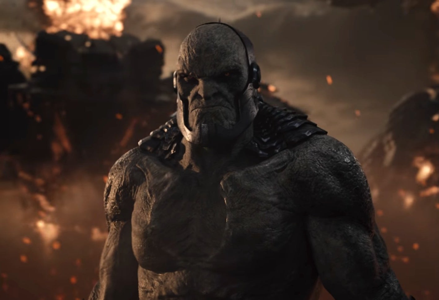 Darkseid standing on Earth in ancient times in &quot;Zack Snyder&#x27;s Justice League&quot;