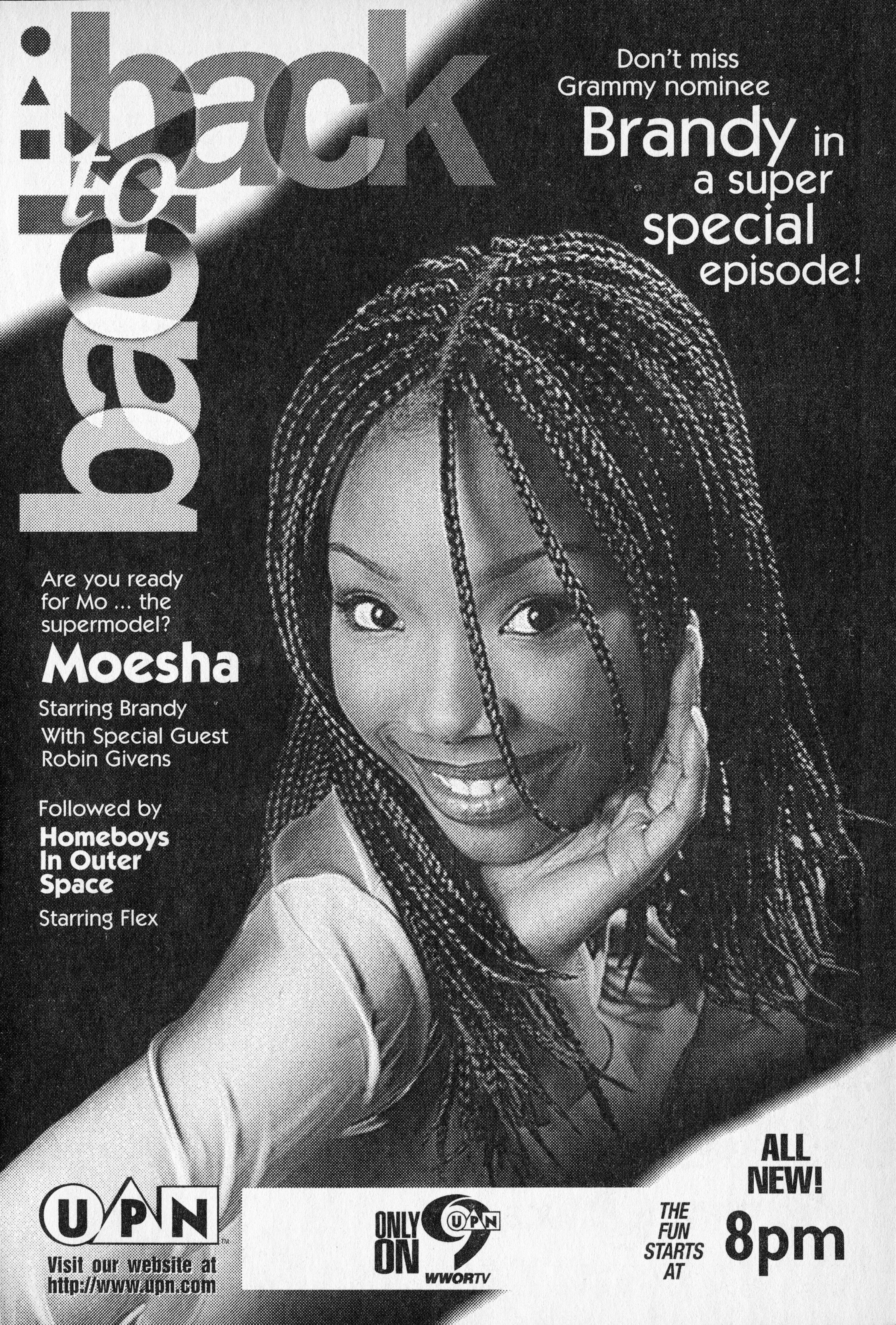 An ad for Brandy&#x27;s show on UPN
