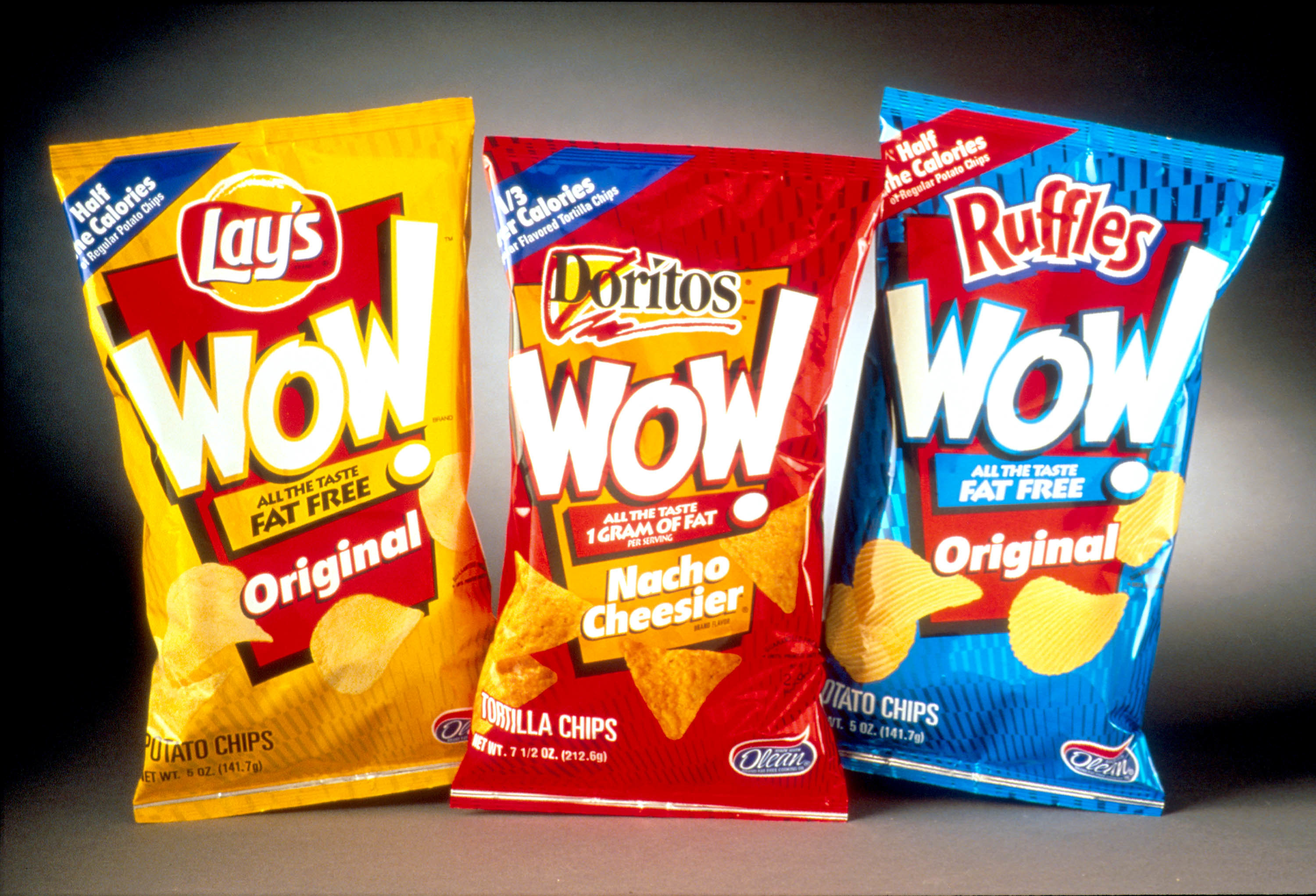 Bags of different kinds of Wow chips