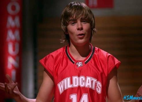 High School Musical, Costumes, High School Musical Troy Bolton Wildcats  Basketball Jersey Size Xl