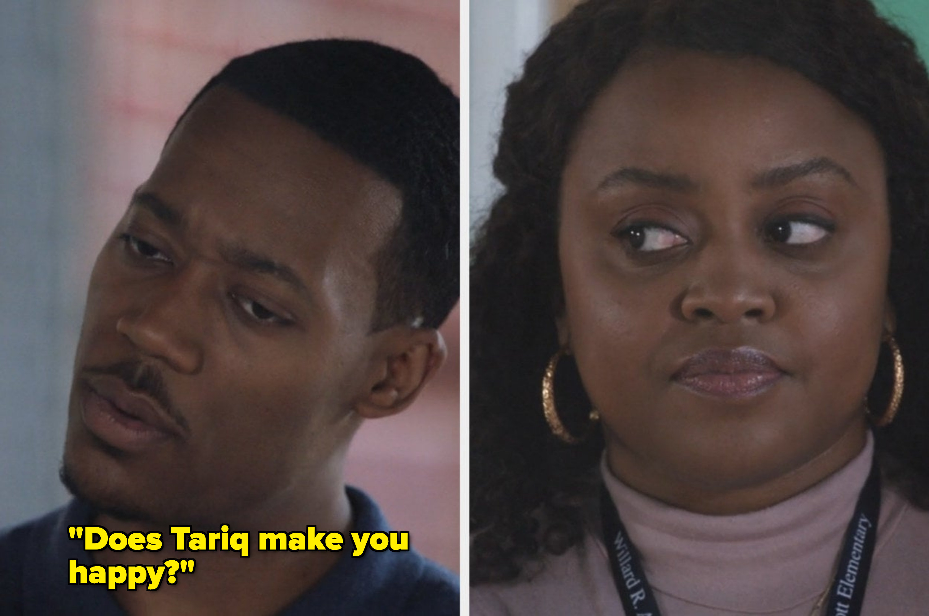 Gregory asks Janine if she is happy in her relationship with Tariq