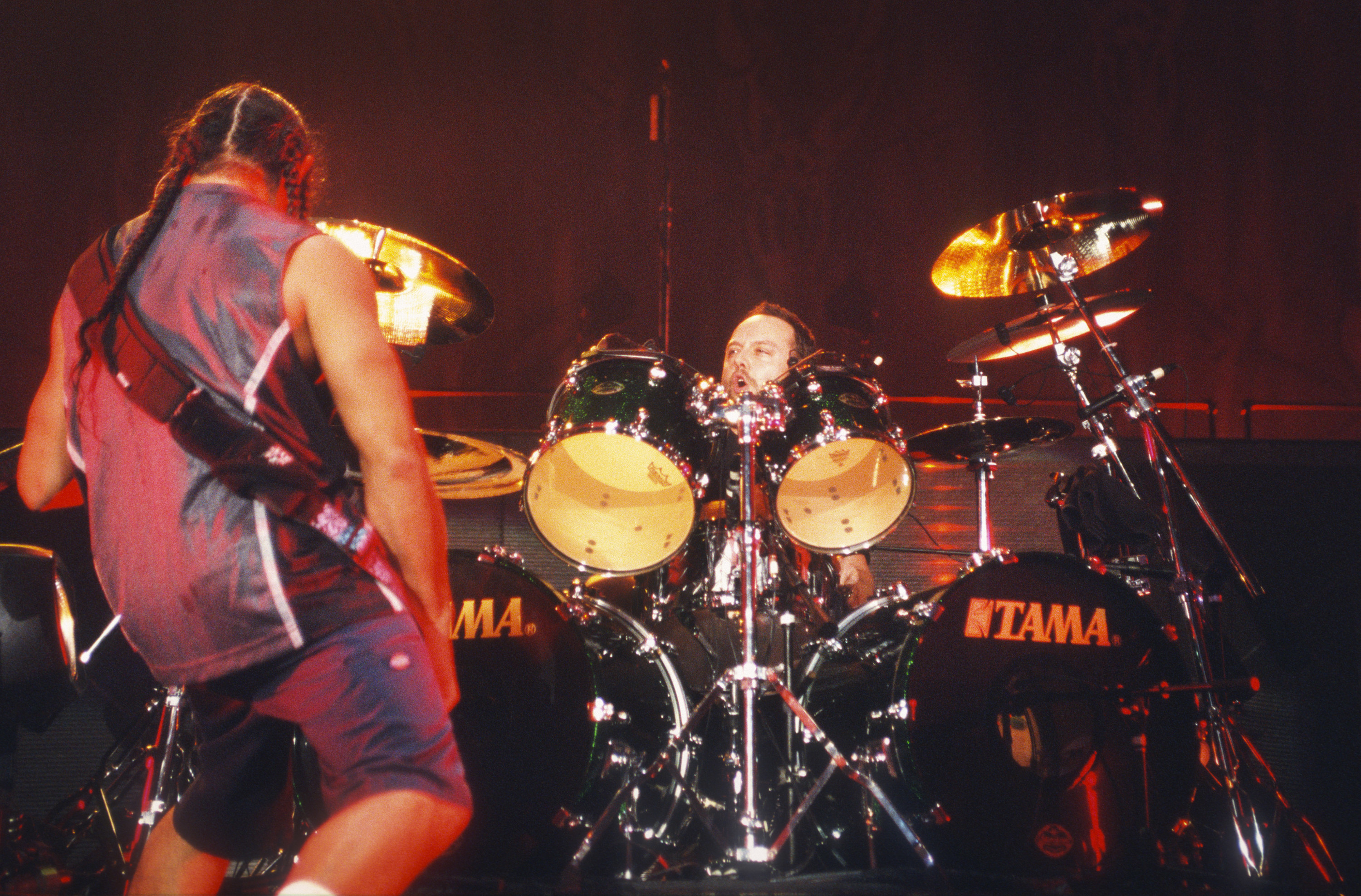 Metallica, Lars Ulrich, Robert Trujillo, Sportpaleis, Antwerpen, Belgium, 17th December 2003