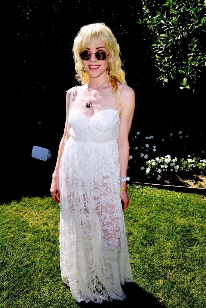 Carly Rae Jepsen at Coachella in a lace dress