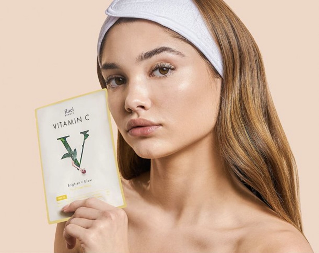 A person holding a sheet mask package