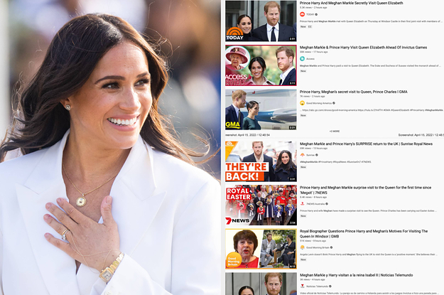 YouTube Just Deranked Anti–Meghan Markle Channels From Search Results And Recommendations