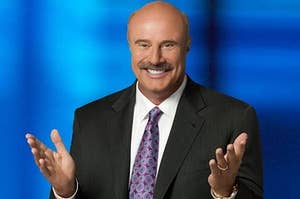 Dr. Phil with open arms