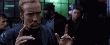GIF of Nicholas Cage in Gone in Sixty Seconds saying &quot;ok let&#x27;s ride&quot;