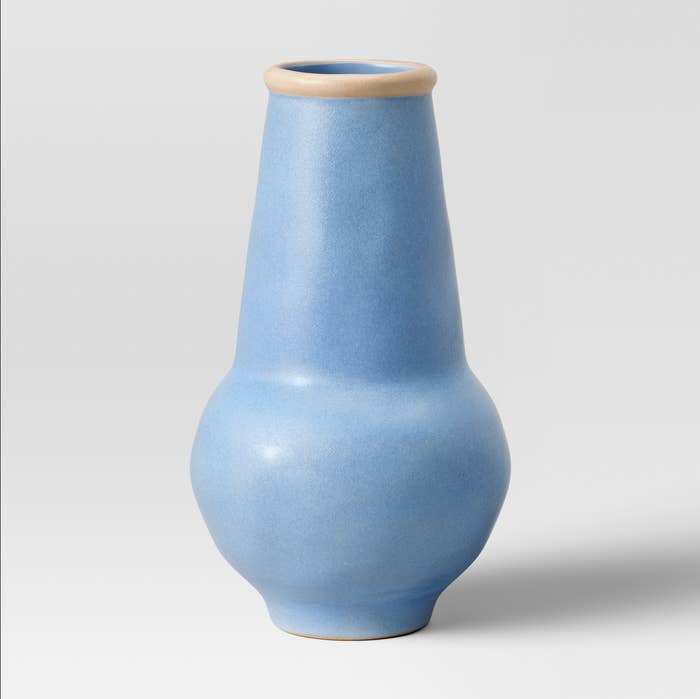 Blue ceramic vase