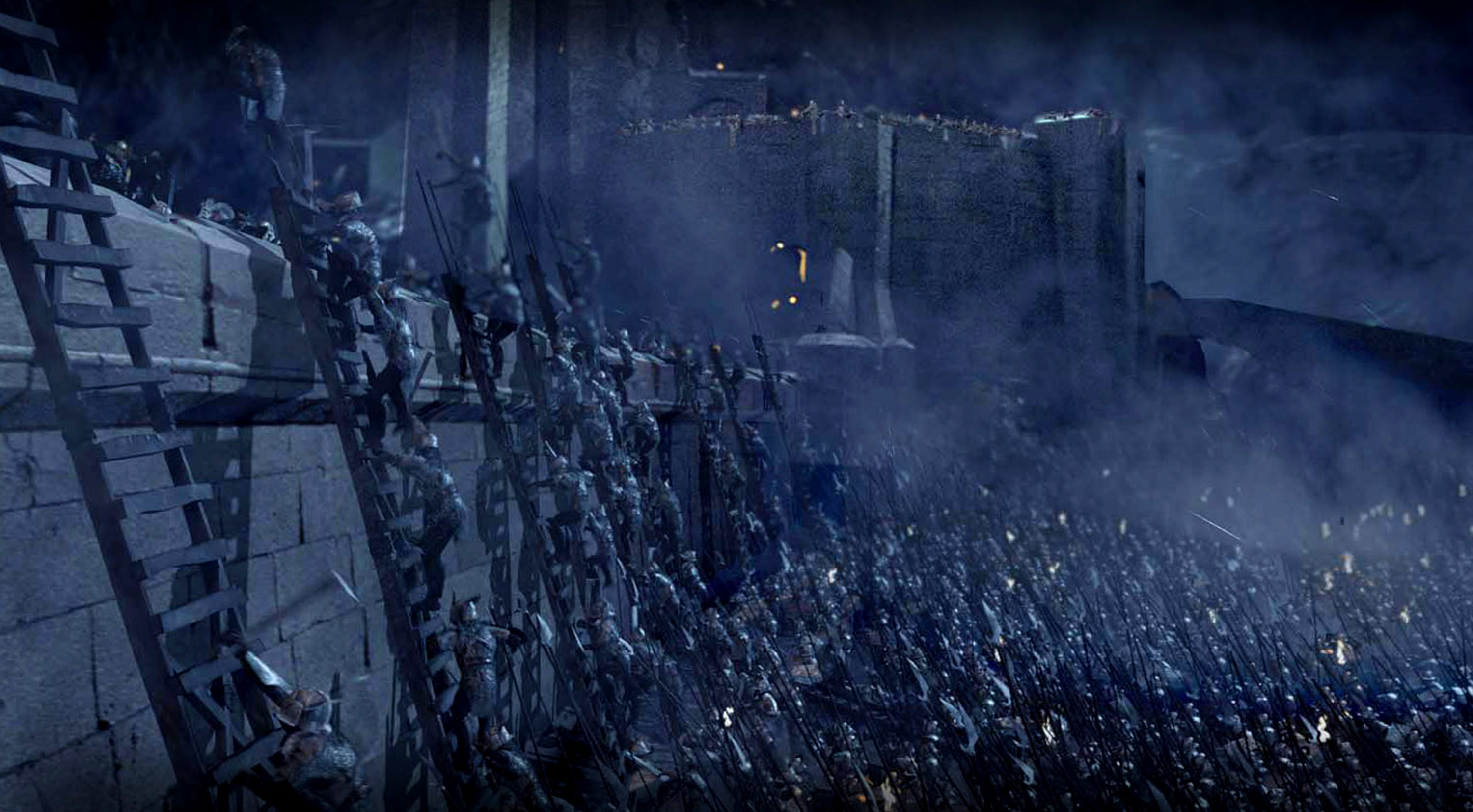 A battle from &quot;The Two Towers&quot;