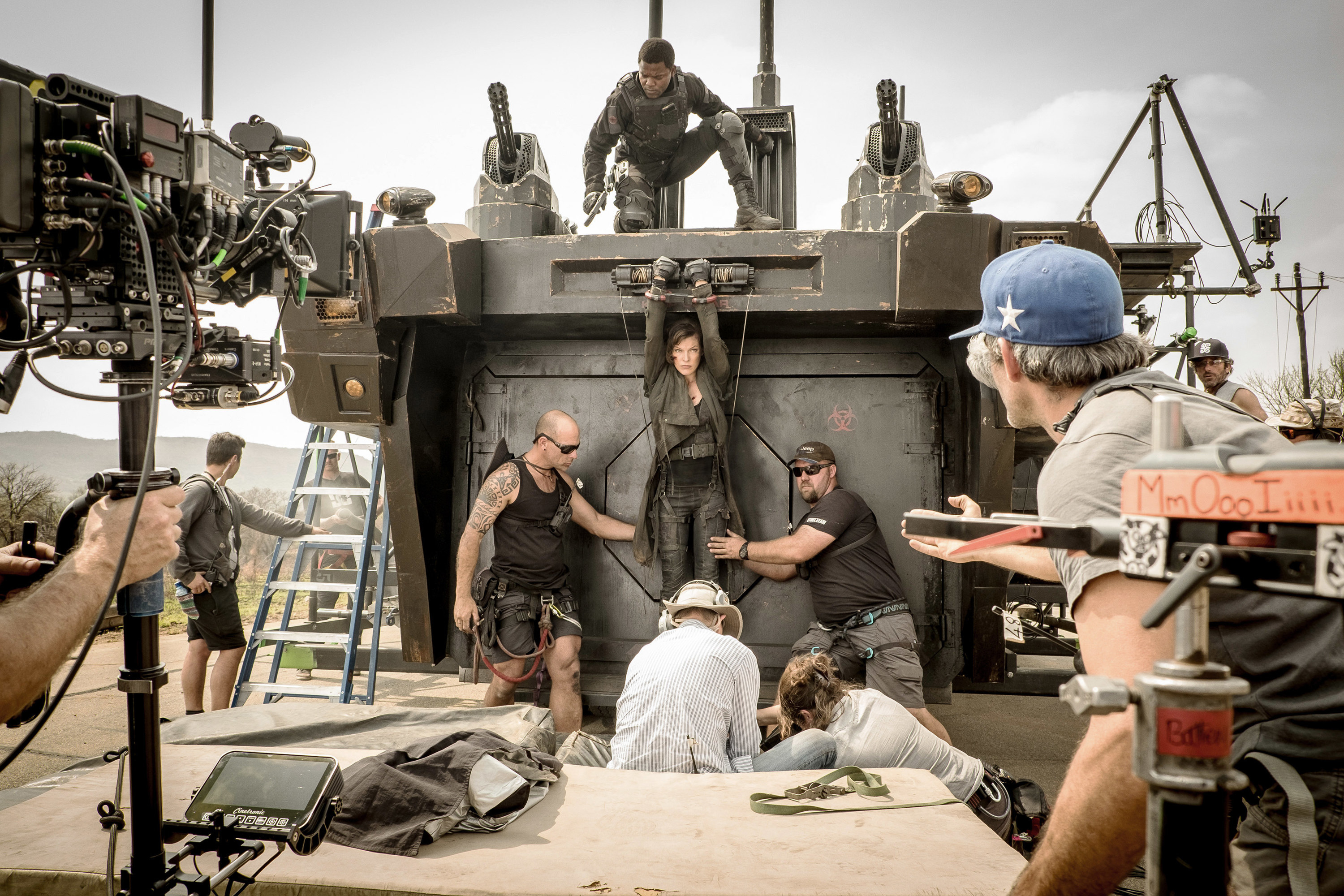 Cast and crew on &quot;Resident Evil: The Final Chapter.&quot;