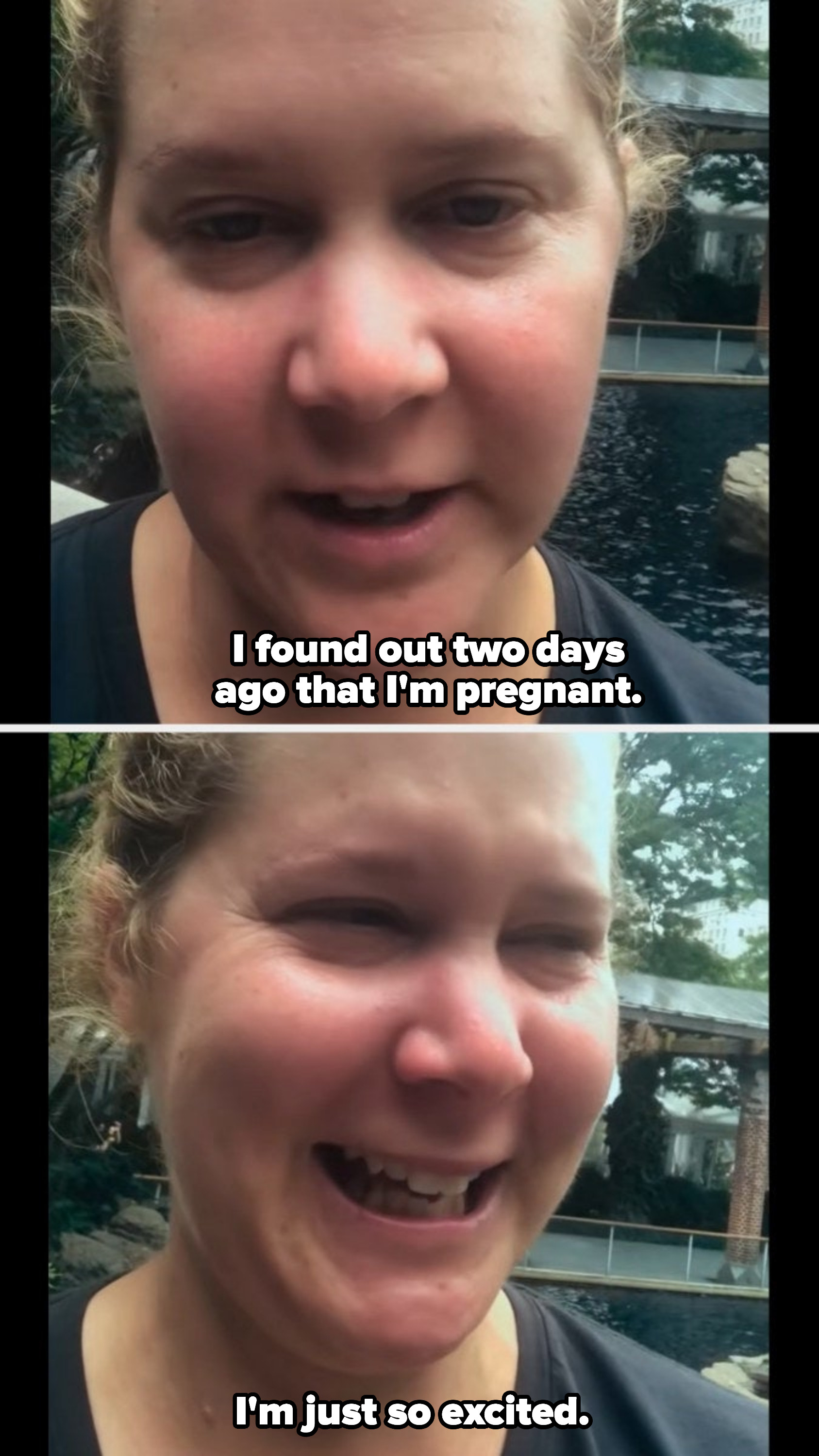 Amy Schumer: &quot;I found out two days ago that I&#x27;m pregnant; I&#x27;m just so excited&quot;