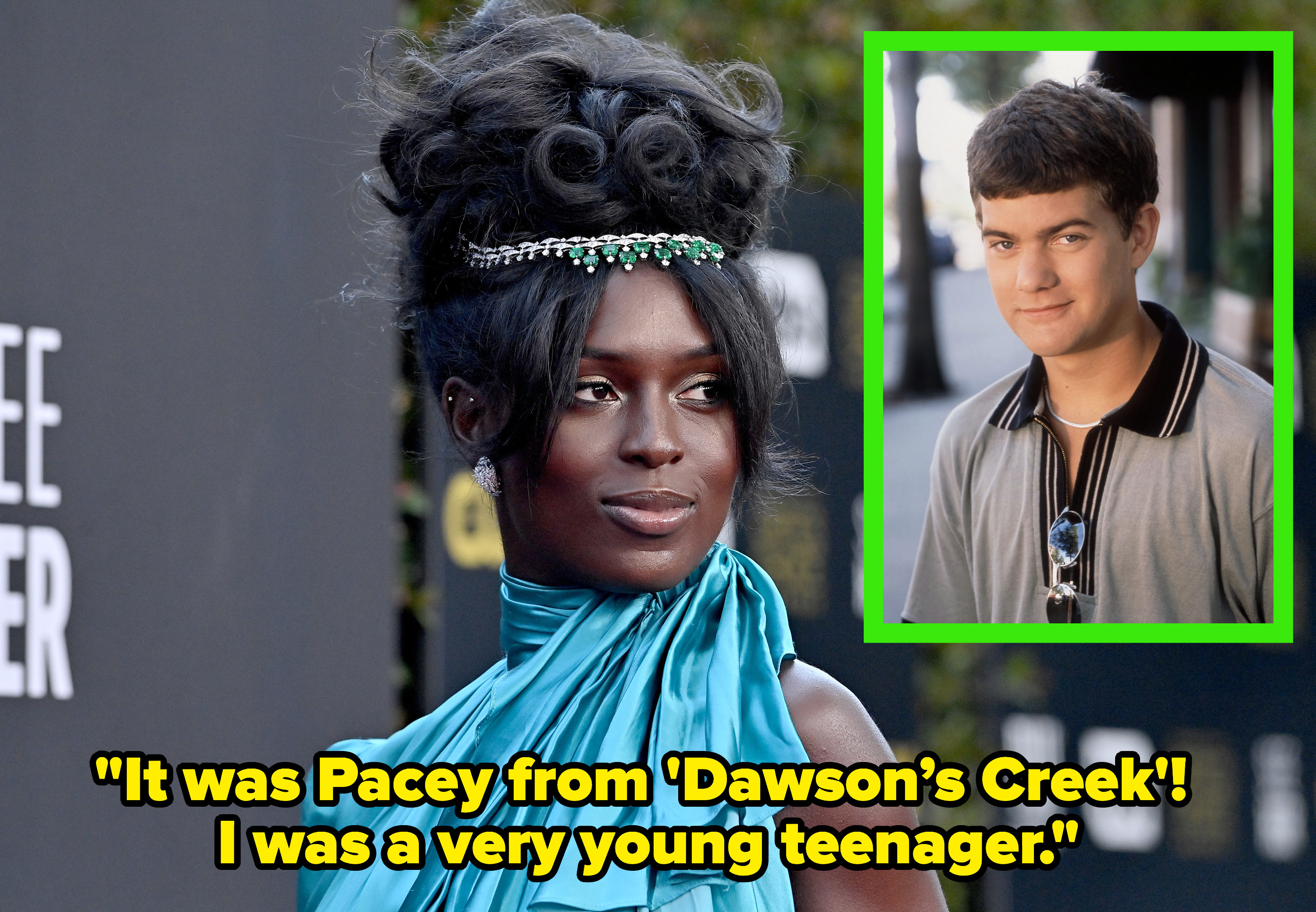 Jodie saying her crush was Pacey from Dawson's Creek