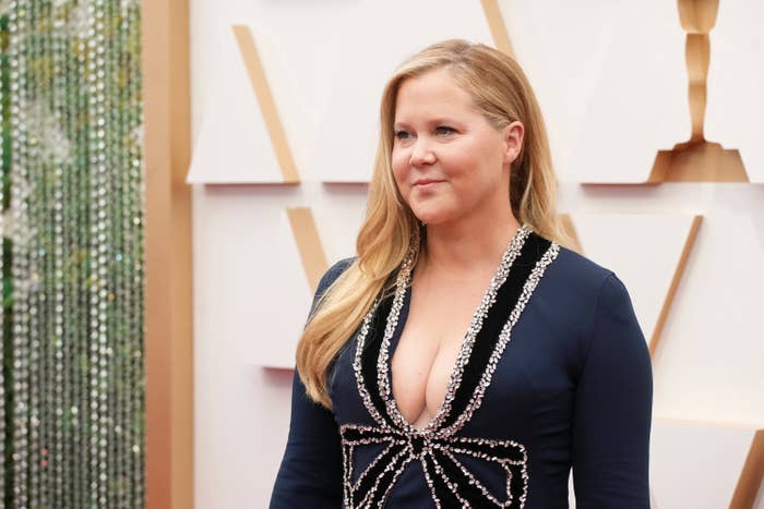 Amy smiles on the Oscars red carpet