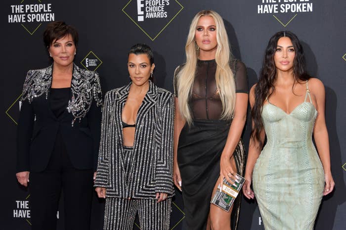 A group shot of Kris, Kourtney, Khloe and Kim