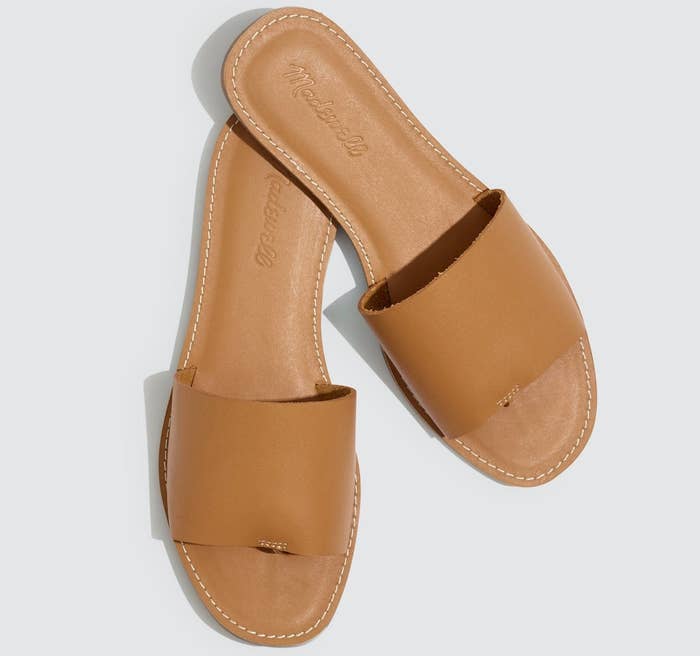 the brown slide sandals