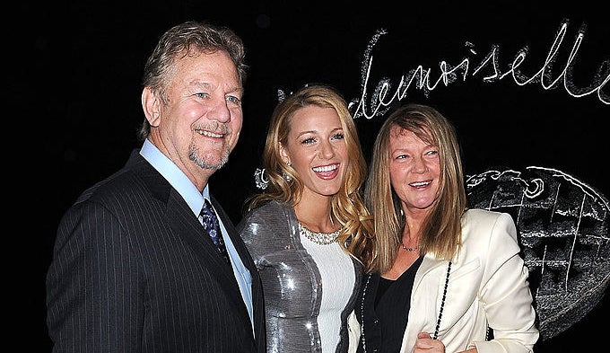 Blake Lively with her parents.