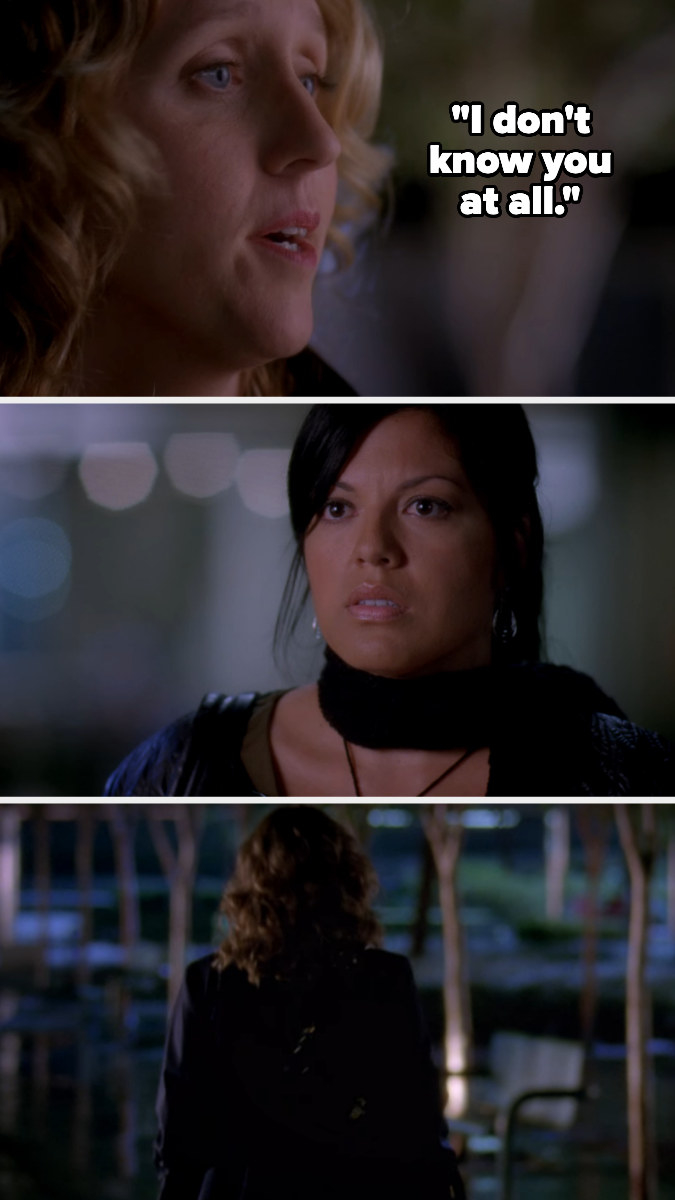 Erica tells Callie she doesn&#x27;t know her, then leaves
