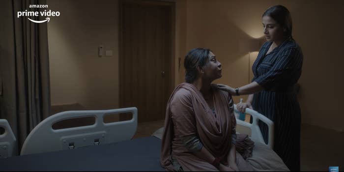 Vidya Balan and Shefali Shah in a hospital room