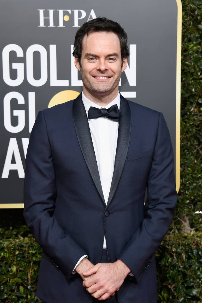 close up of Bill Hader in a suit