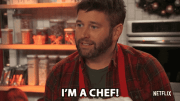 A person saying &quot;I&#x27;m a chef!&quot;