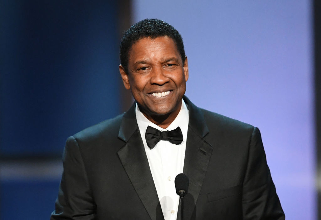 close up of Denzel on stage