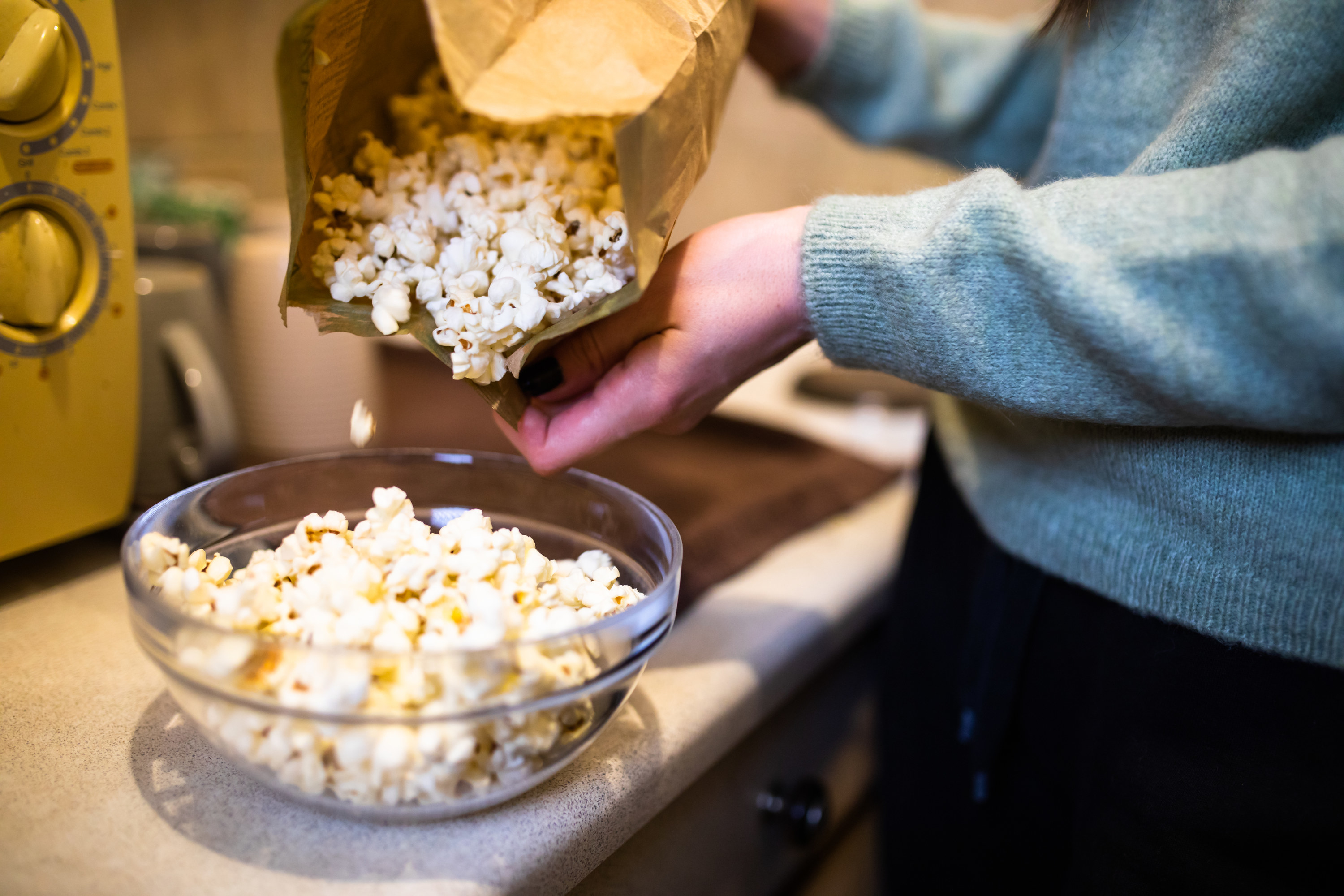 Hacer palomitas en microondas