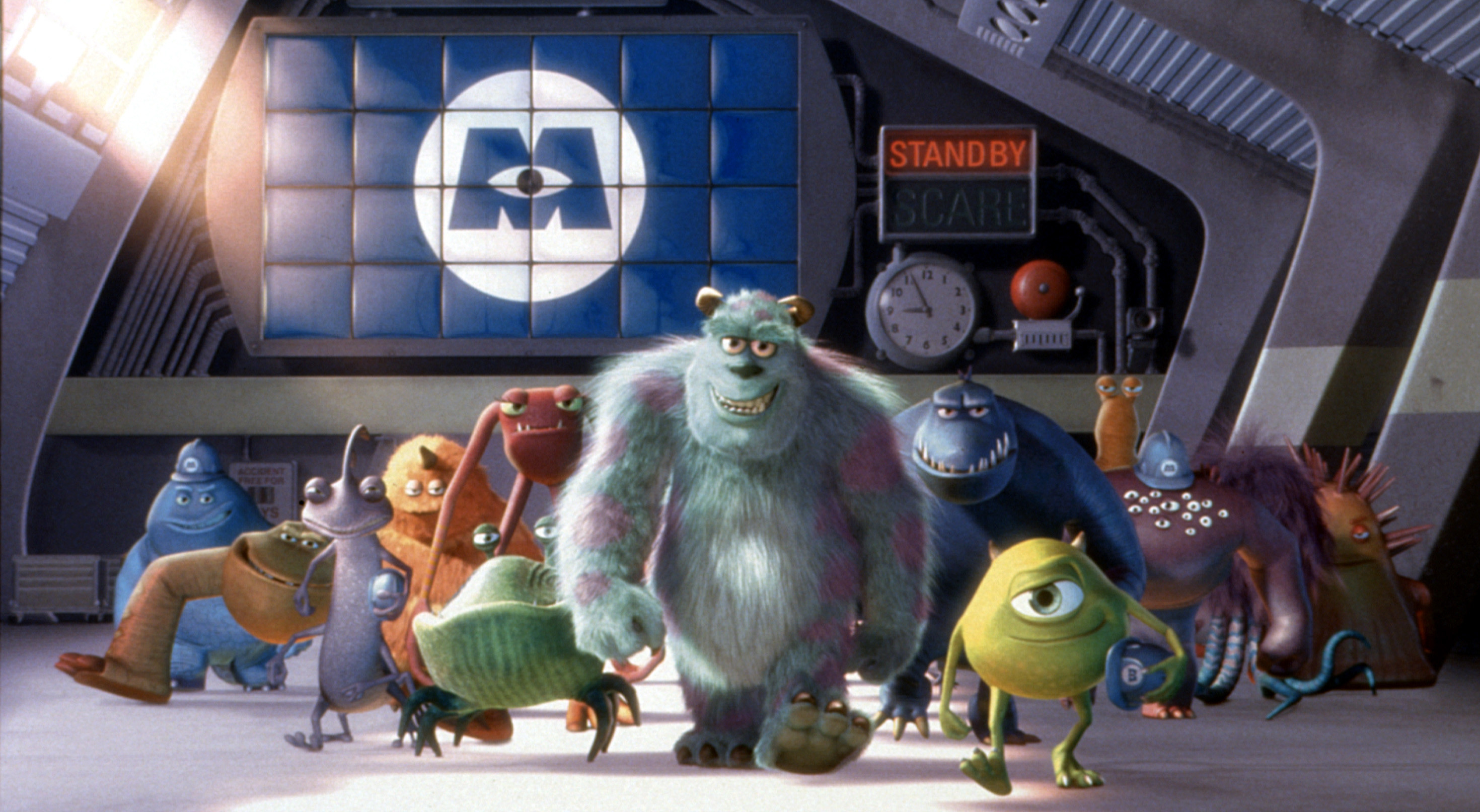 characters from monsters inc walking