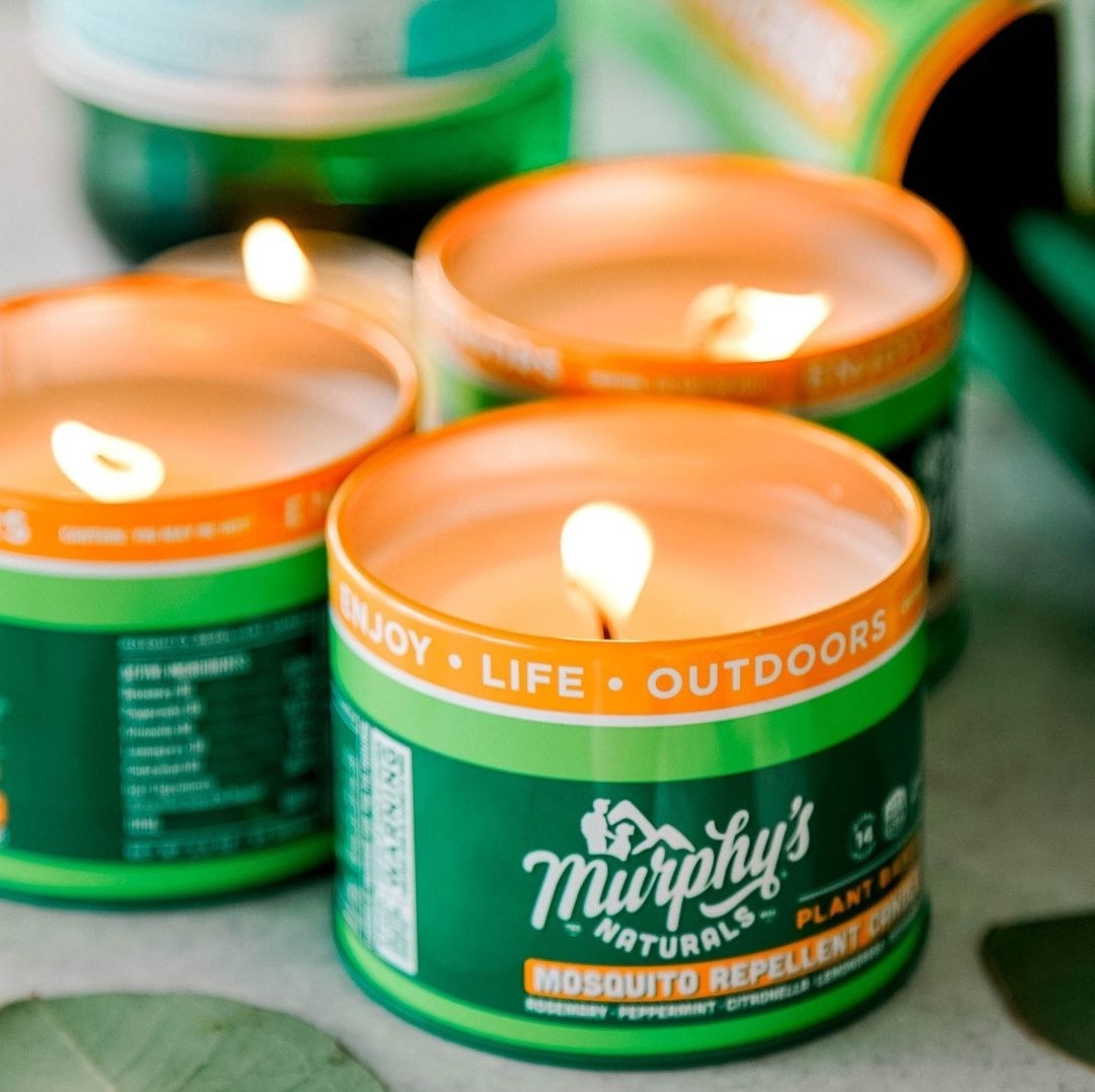 a close up of the citronella travel candle