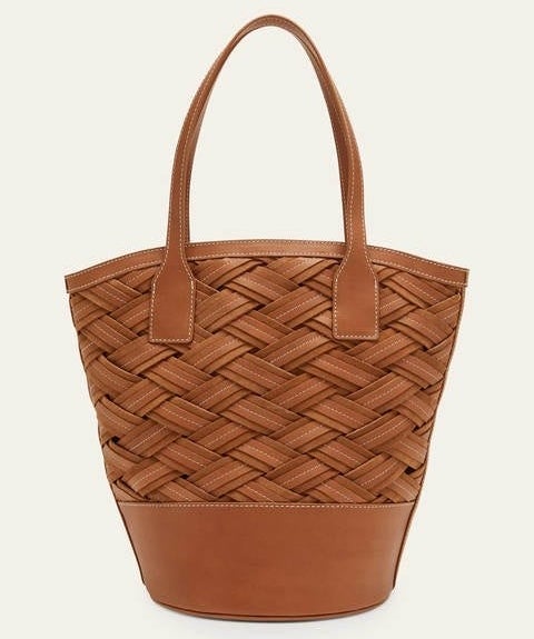 the leather tote bag