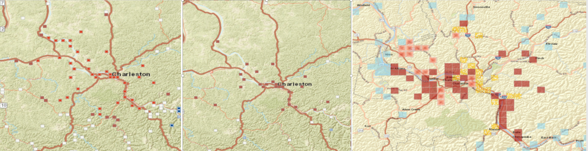 Outbreak hotspot maps