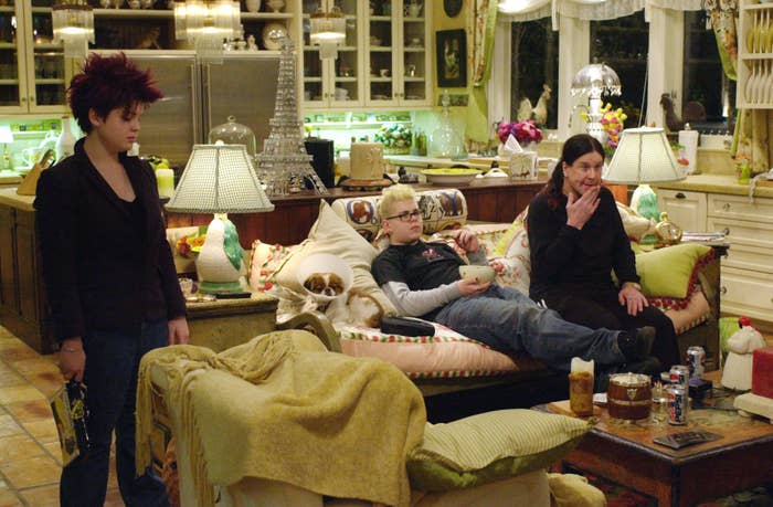 The Osbourne&#x27;s sitting in the living room