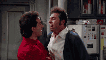 Kramer yells in Jerry&#x27;s face