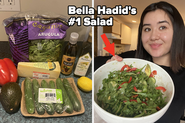 I Tried Bella Hadid's Favorite Salad That She Makes At Home, And It Might Be My New Go-To