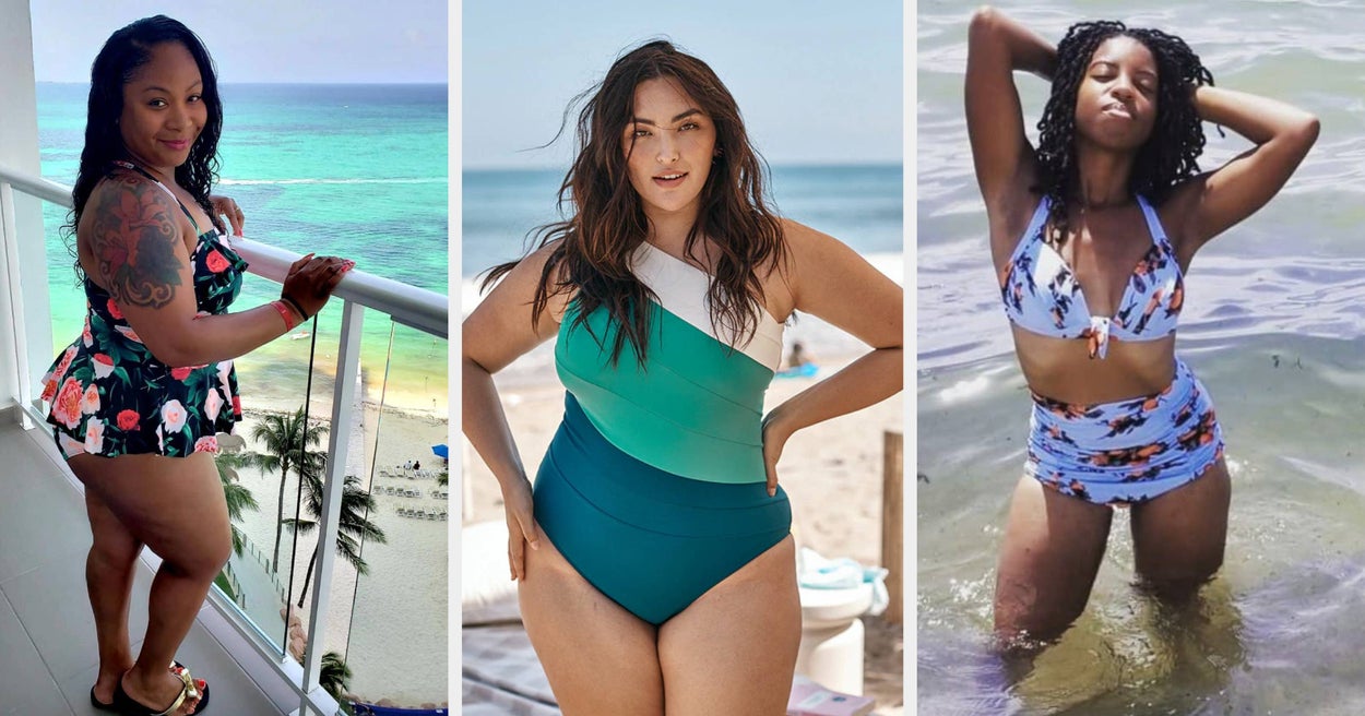 Big Bust Swimsuits for Women Straps Swimsuit Split Swimwear Bikini Women's  Adjustable Sexy Waist Ruffled High Beachwear, Black, Small : :  Clothing, Shoes & Accessories