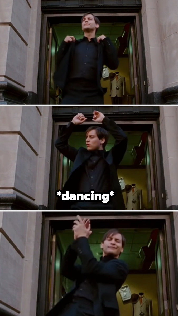 Peter Parker dancing