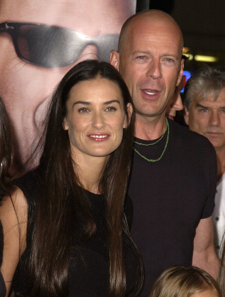 Demi Moore and Bruce Willis at an event together