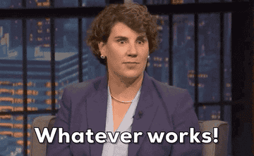 Amy McGrath on a talk show saying &quot;Whatever works&quot;