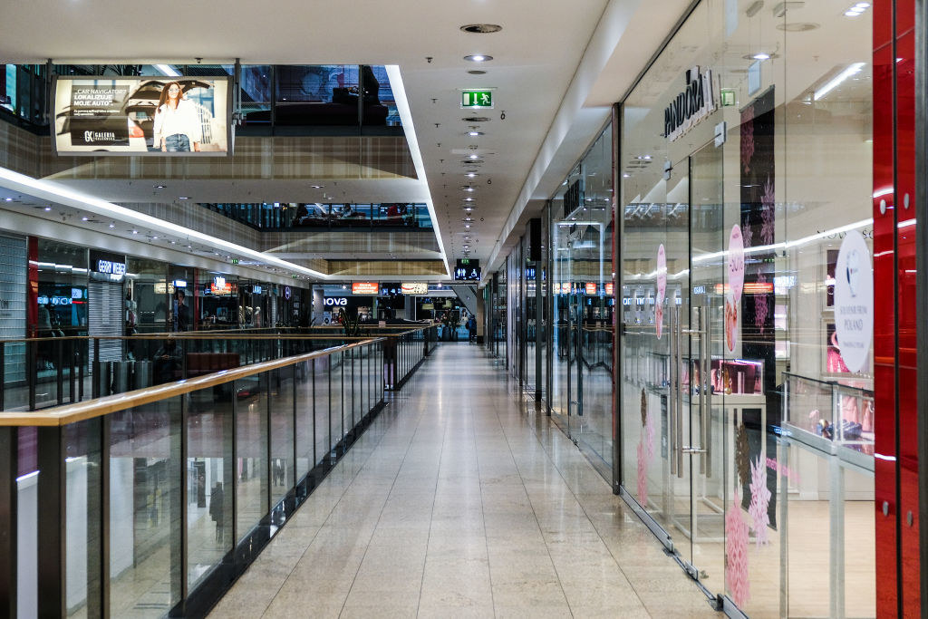 an empty mall