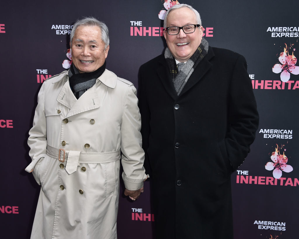 George Takei and Brad Takei attend &quot;The Inheritance&quot; Opening Night holding hands