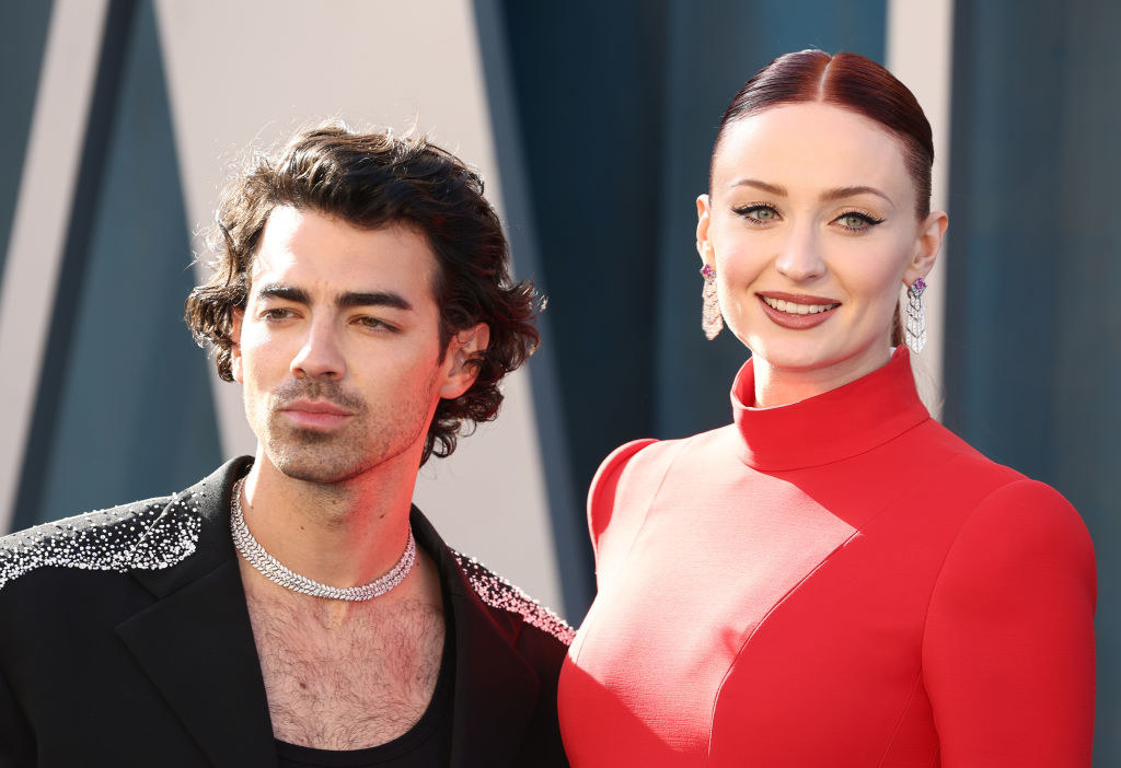 Joe and Sophie on a red carpet