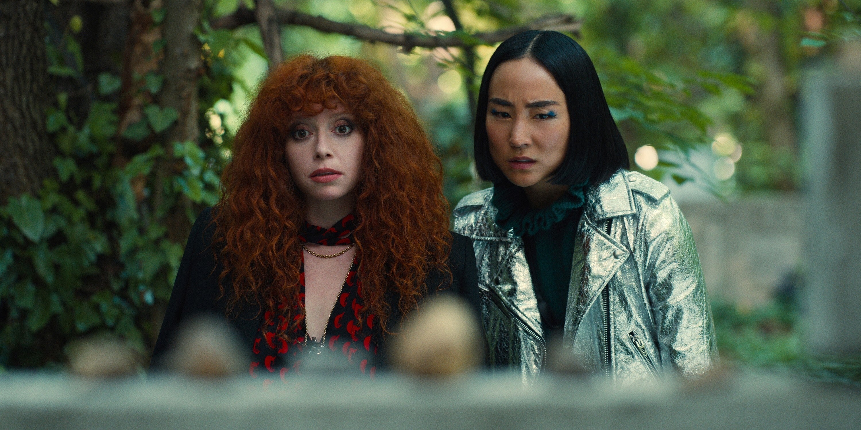 Natasha Lyonne and Greta Lee in Russian Doll