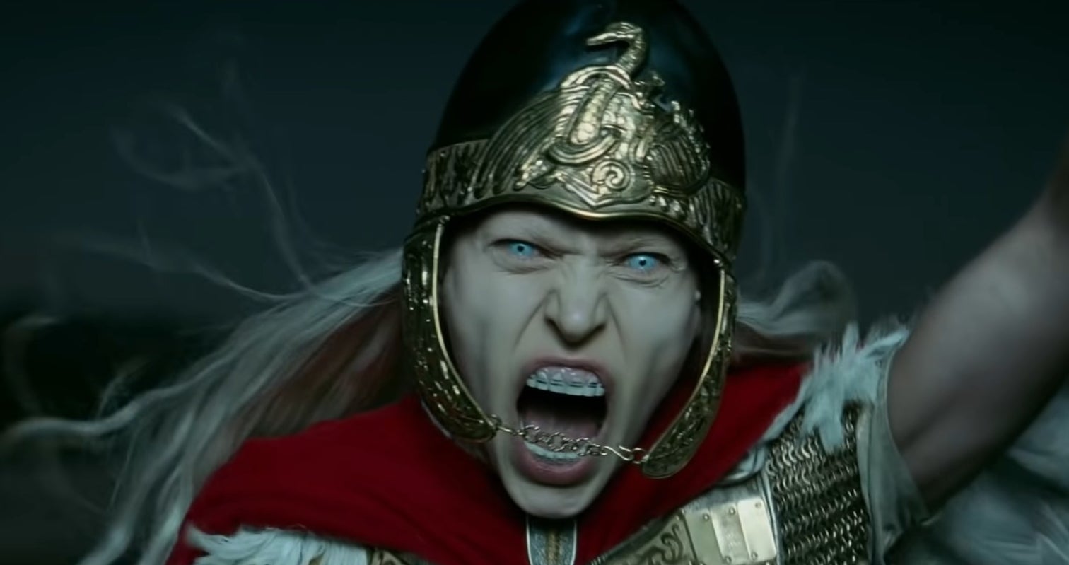 A Valkyrie screaming in &quot;The Northman&quot;