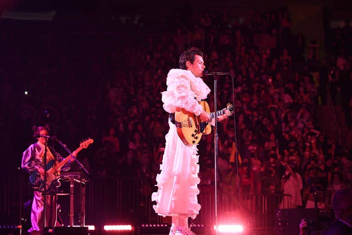 Harry Styles performs onstage during &quot;Harryween&quot; Fancy Dress Party at Madison Square Garden
