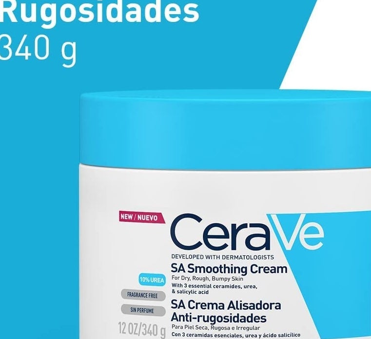 crema CeraVe exfoliante de uso corporal para piel aspera y rugosa