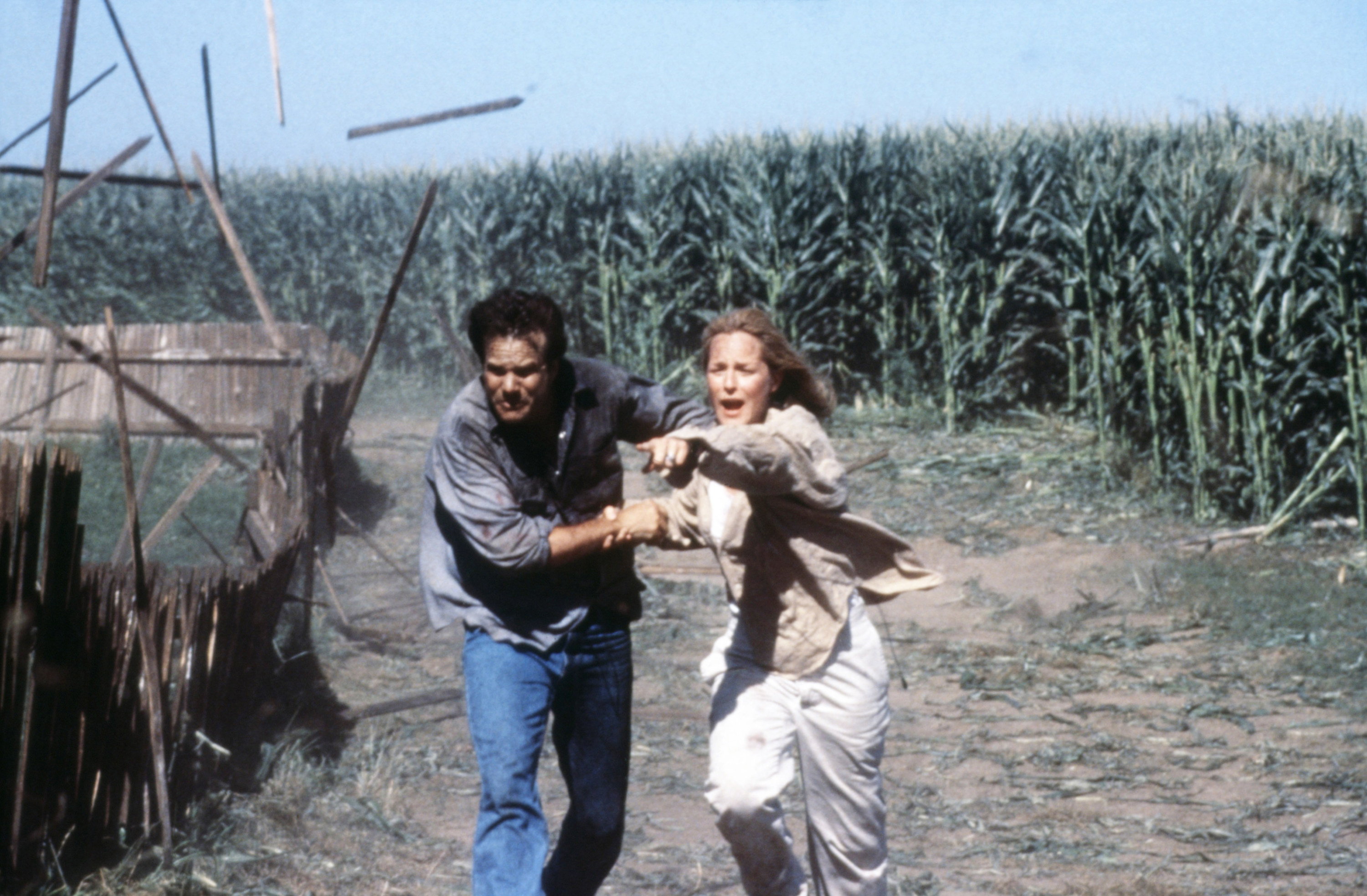 Bill Paxton and Helen Hunt in &quot;Twister&quot;