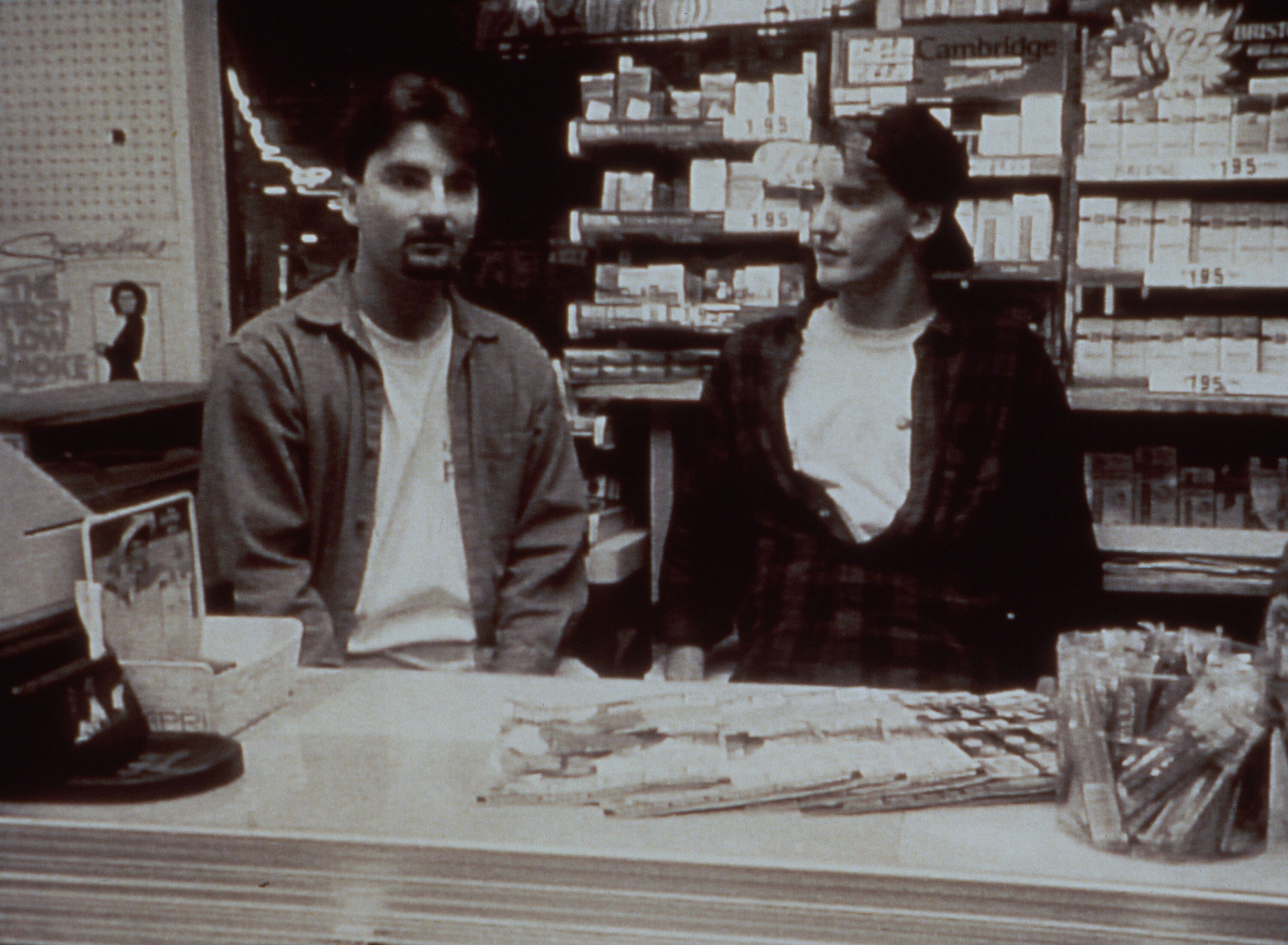 Brian O&#x27;Halloran and Jeff Anderson in &quot;Clerks&quot;