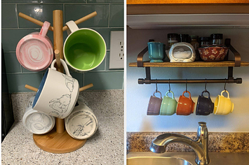 Under Shelf Mug Holder, Hanging Mug Rack