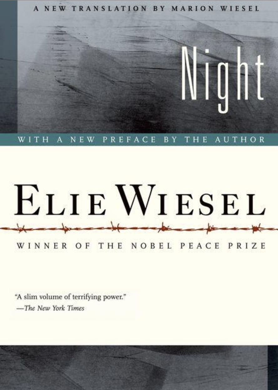 Cover art for &quot;Night&quot; by Elie Wiesel.