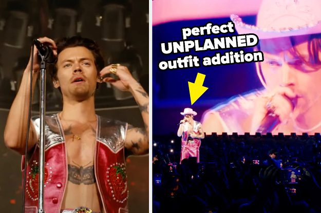 Harry Styles Picked Up These Five Very Specific Things From The Crowd During His Coachella Weekend 2 Set, And I'm Convinced It's Iconic