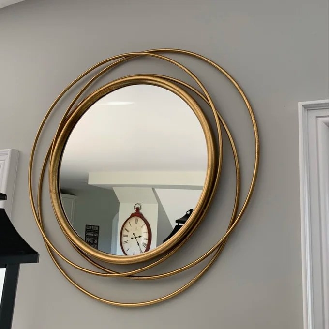 Reviewer&#x27;s photo of the wall mirror